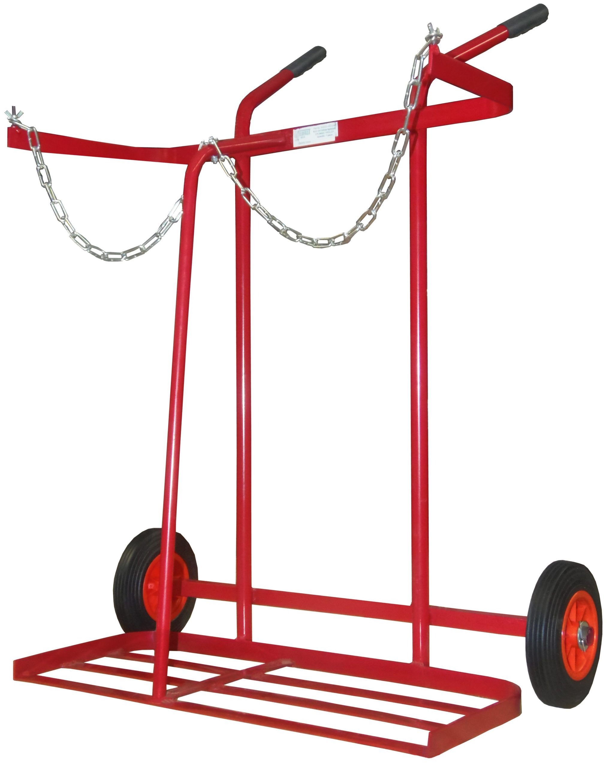 Solid Tyre Oxygen/Propane Cylinder Trolley