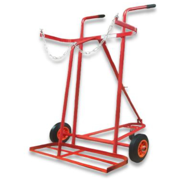 Solid Tyre 3 Wheel Oxy/Propane Cylinder Trolley