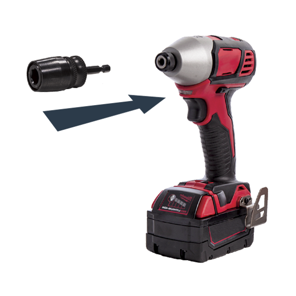 HMT Rapid Lock 1/4″ Impact Driver Adaptor Jenpro GWER